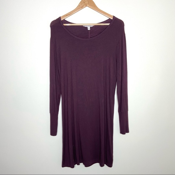Athleta Maroon Crossover Keyhole Sweater Dress - Picture 2 of 6